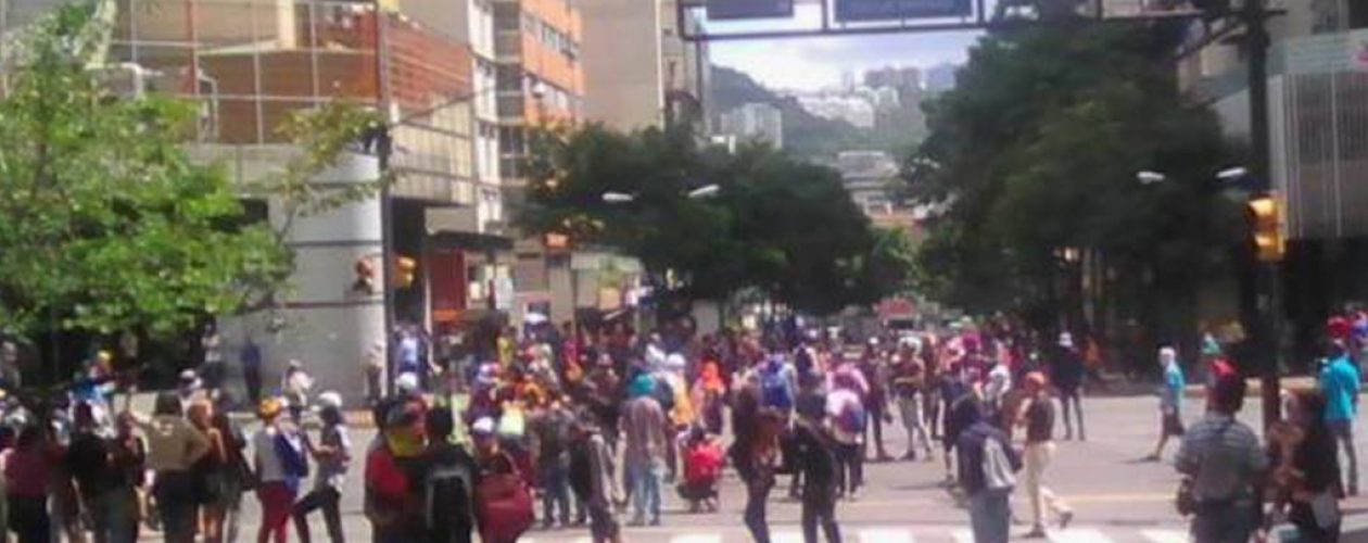 Jóvenes de la “Resistencia” protestaron en Chacao