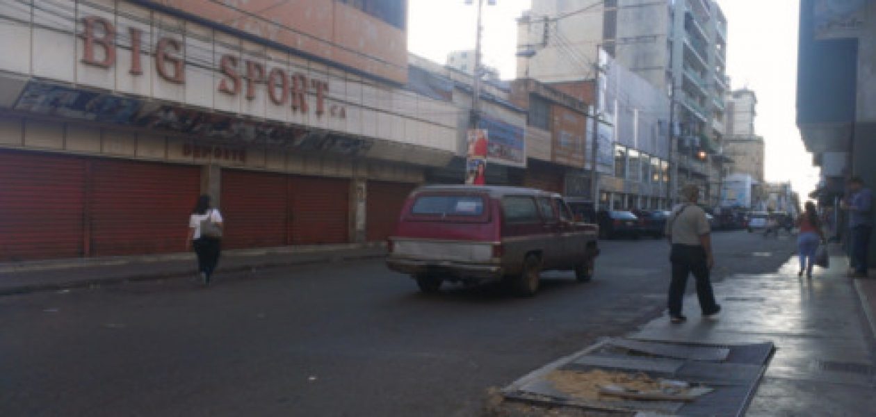Comercios cerrados y poco tráfico en la Maracay post elecciones