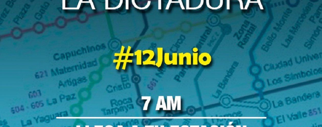Oposición realiza “Marcha Metro a Metro” contra la dictadura este lunes