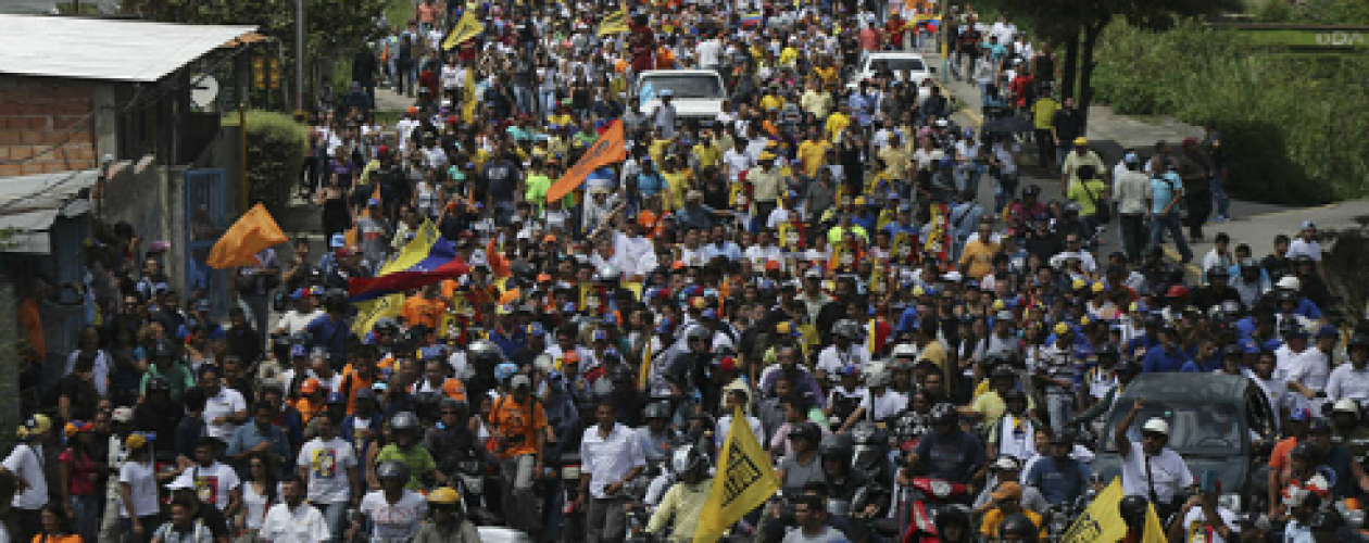 Marcha opositora llegó a la cárcel de Ramo Verde