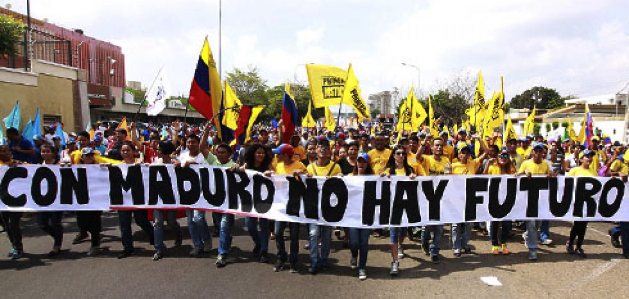 La marcha al CNE en Zulia bajo intimidaciones del oficialismo