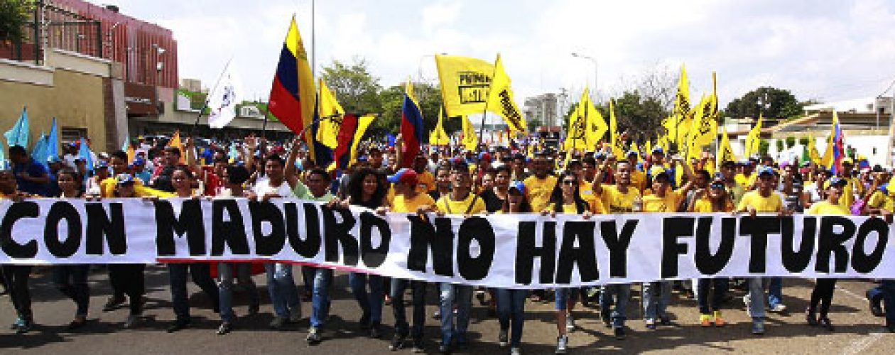 La marcha al CNE en Zulia bajo intimidaciones del oficialismo