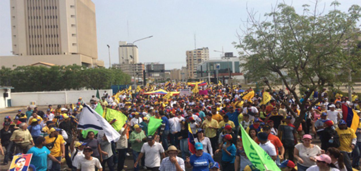 Así va la marcha de la oposición en Maracaibo