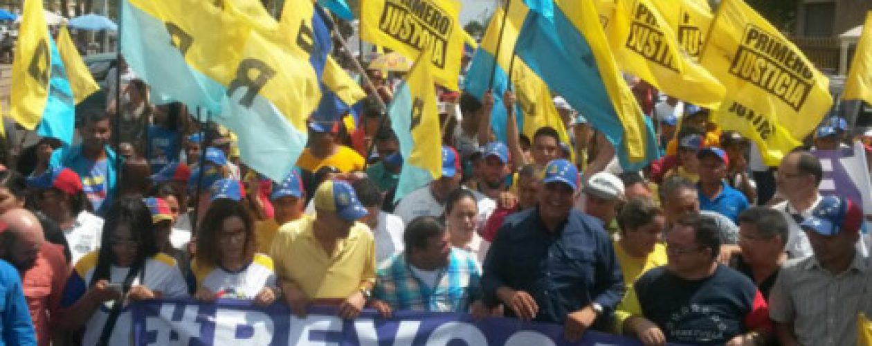 Marcha de la oposición al TSJ reclama respeto a los derechos constitucionales