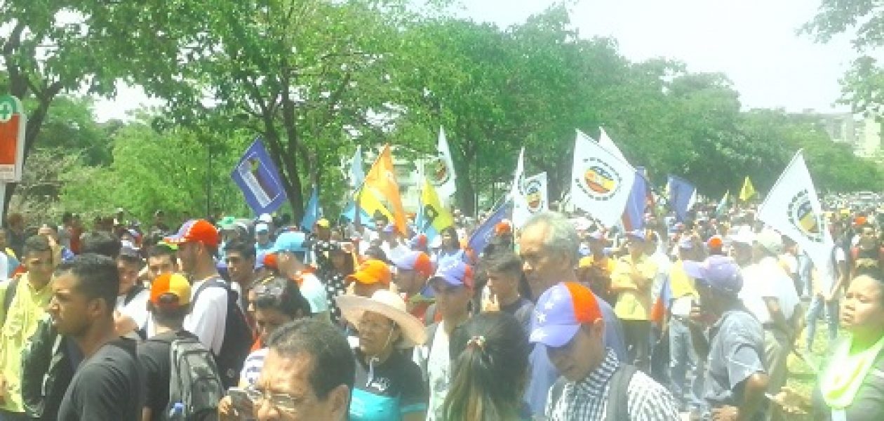 Marcha del 26 de abril en Guayana llega a Defensoría sin contratiempos