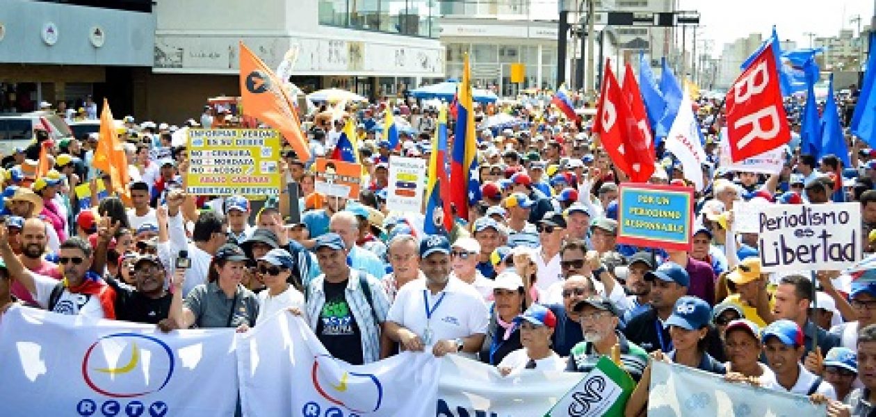 Marcha por RCTV y contra la censura en los medios de comunicación