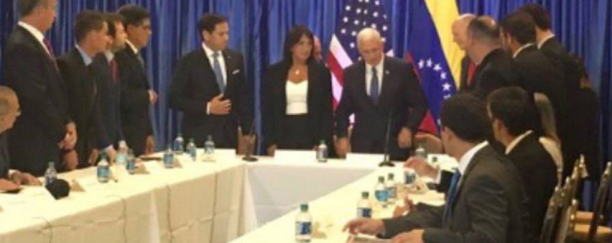 Mike Pence se reunió con dirigentes de la oposición venezolana