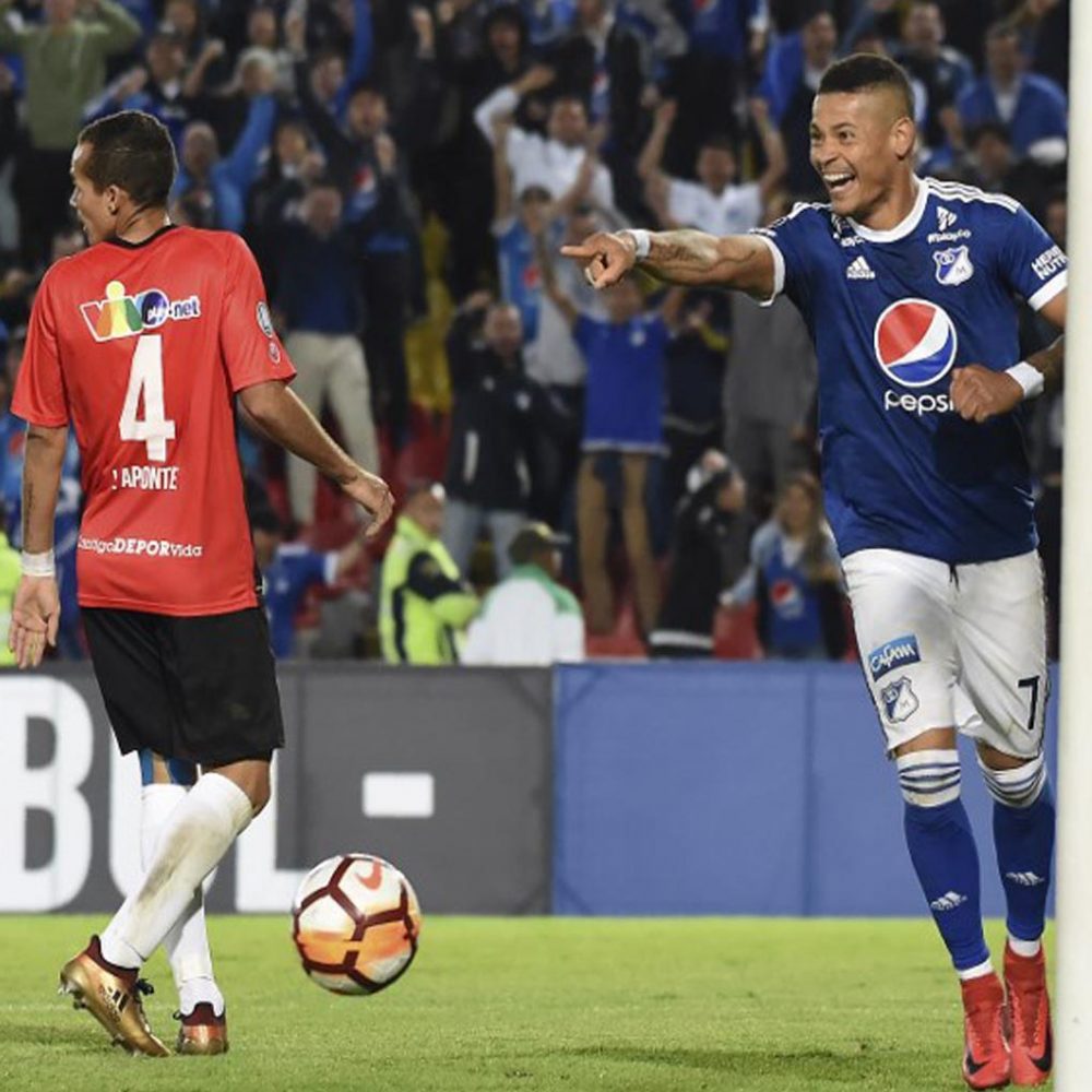 Millonarios se impone 4-0 a Deportivo Lara y toma aire en Copa Libertadores