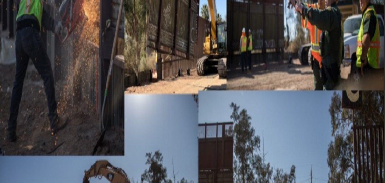 Presidente de EE. UU mostró el nuevo muro fronterizo con México
