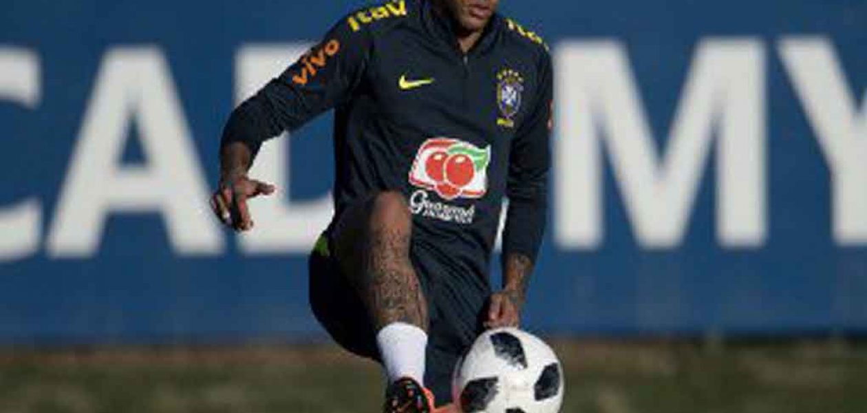 Neymar se pone a tono para el Mundial y ya entrena con la selección de Brasil