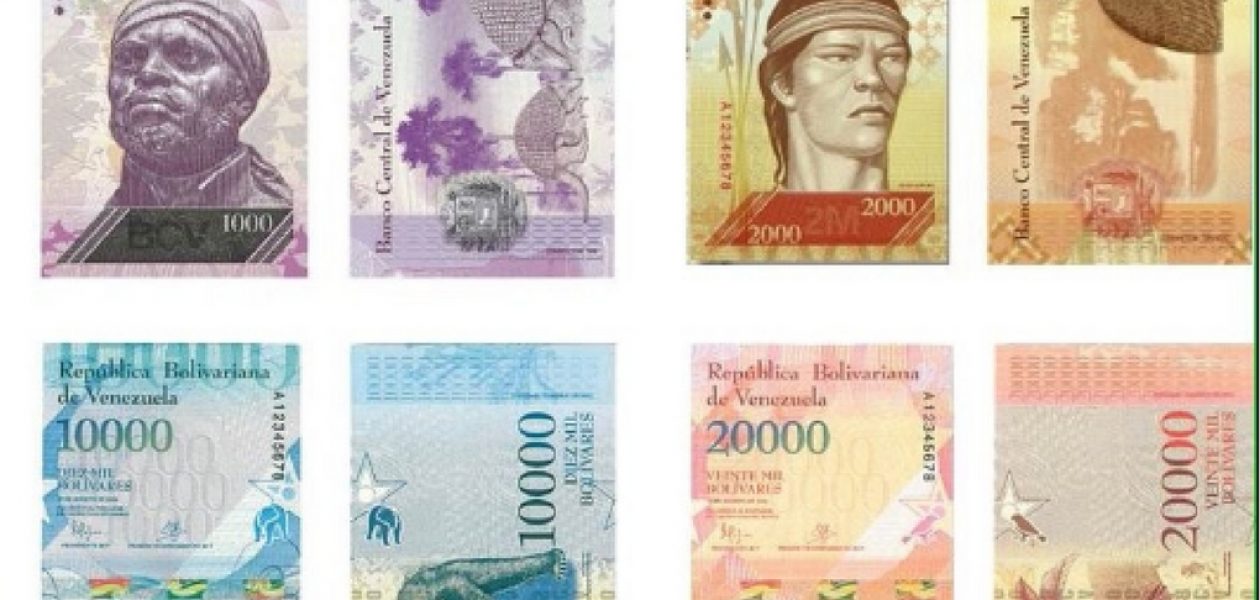 Llega al país nuevo cargamento de billetes de 20 mil y 2 mil bolívares