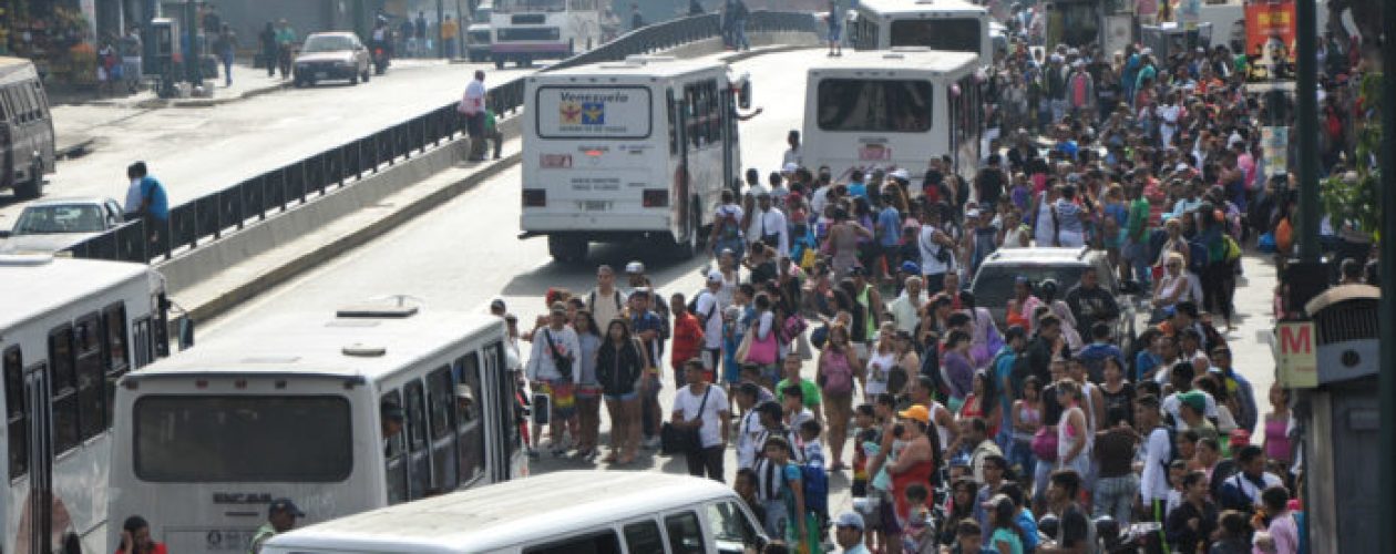 Al menos 90% de unidades de transporte están paralizadas