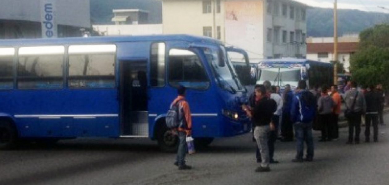 Paro de transporte en Mérida en exigencia de aumento del pasaje