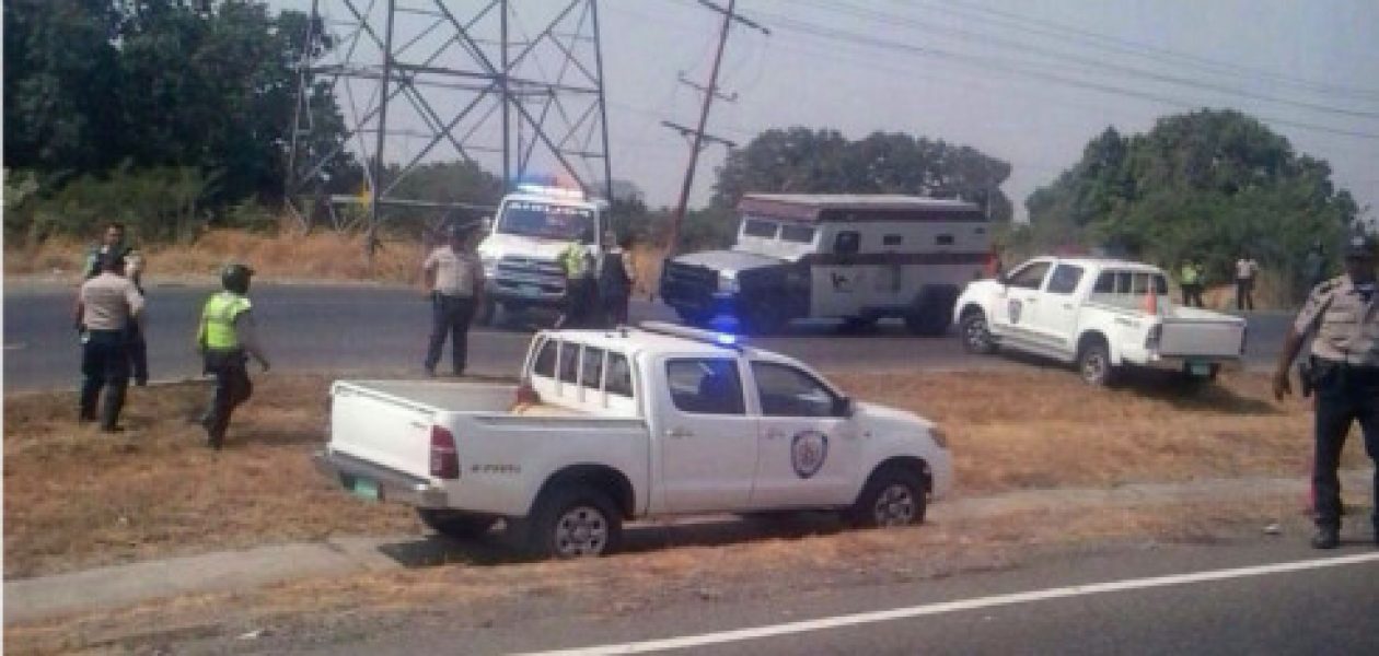 A tiros persiguió la Policía Nacional Bolivariana a transporte de valores