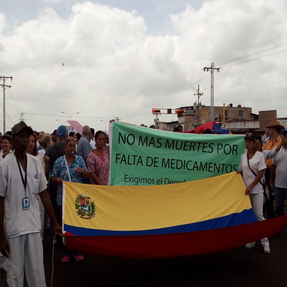 Guayana atendió al llamado de la protesta de salud en Venezuela