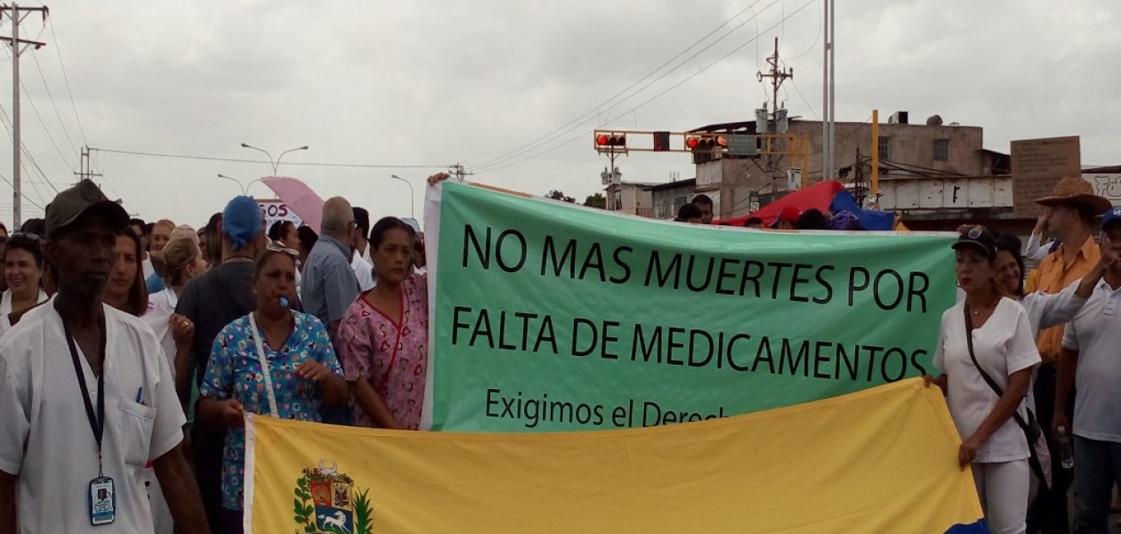 Guayana atendió al llamado de la protesta de salud en Venezuela