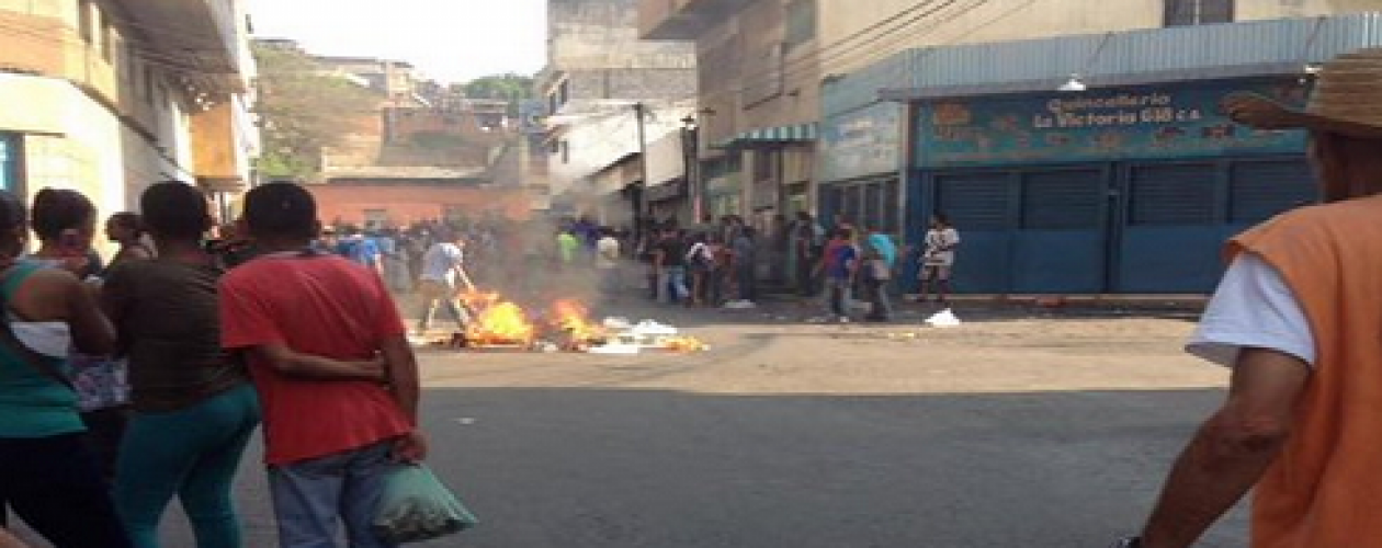 Protestas en Guarenas por tercer día consecutivo