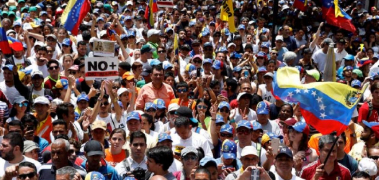 Protestas en Caracas por golpe de Estado a la Asamblea Nacional