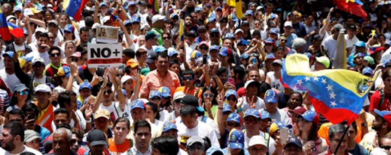 Protestas en Caracas por golpe de Estado a la Asamblea Nacional