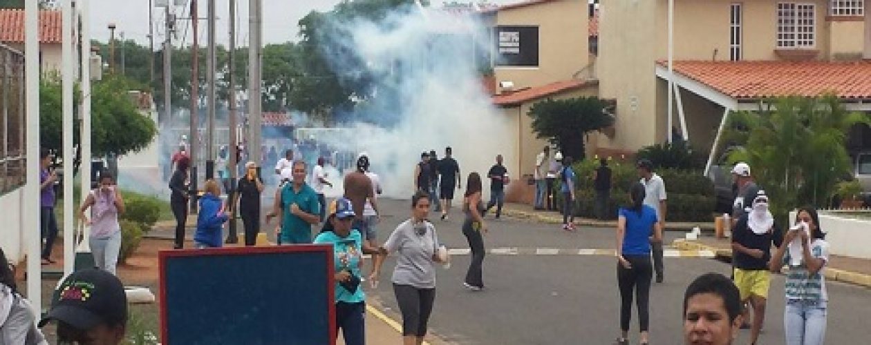 Represión de la GNB deja seis detenidos y dos heridos de bala en Guayana