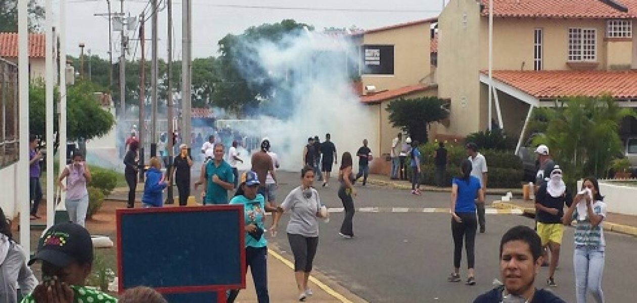 Represión de la GNB deja seis detenidos y dos heridos de bala en Guayana