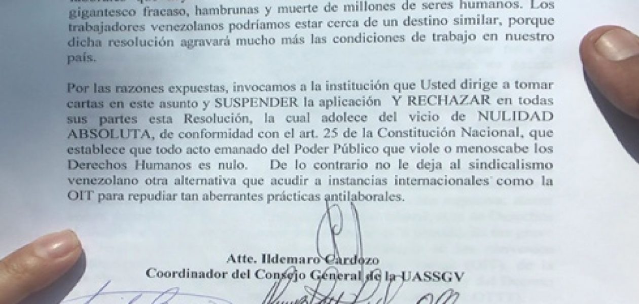 En Zulia exigen derogar la resolución 9855 que esclaviza a trabajadores