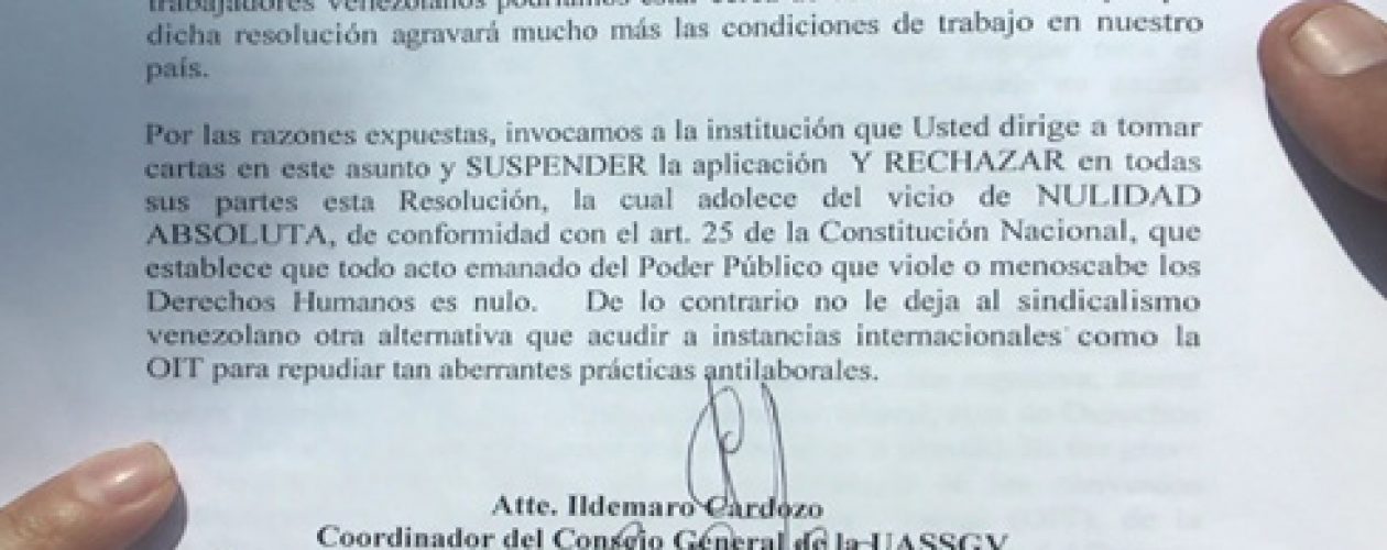 En Zulia exigen derogar la resolución 9855 que esclaviza a trabajadores