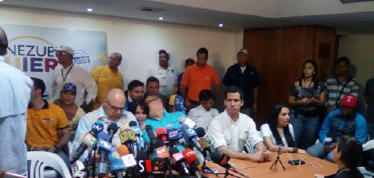 La MUD convoca marcha para el próximo sábado en Caracas