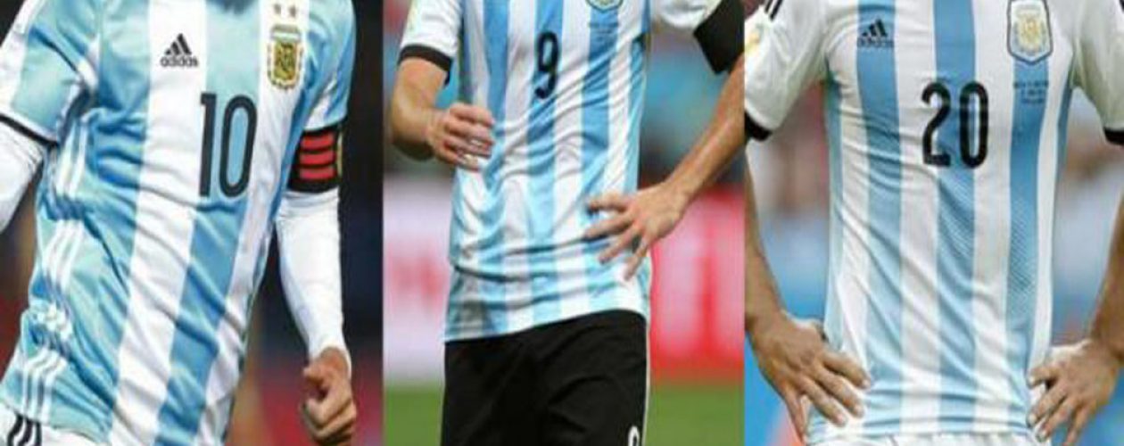 Messi, Higuaín y Agüero liderarán el ataque de Argentina en Rusia 2018