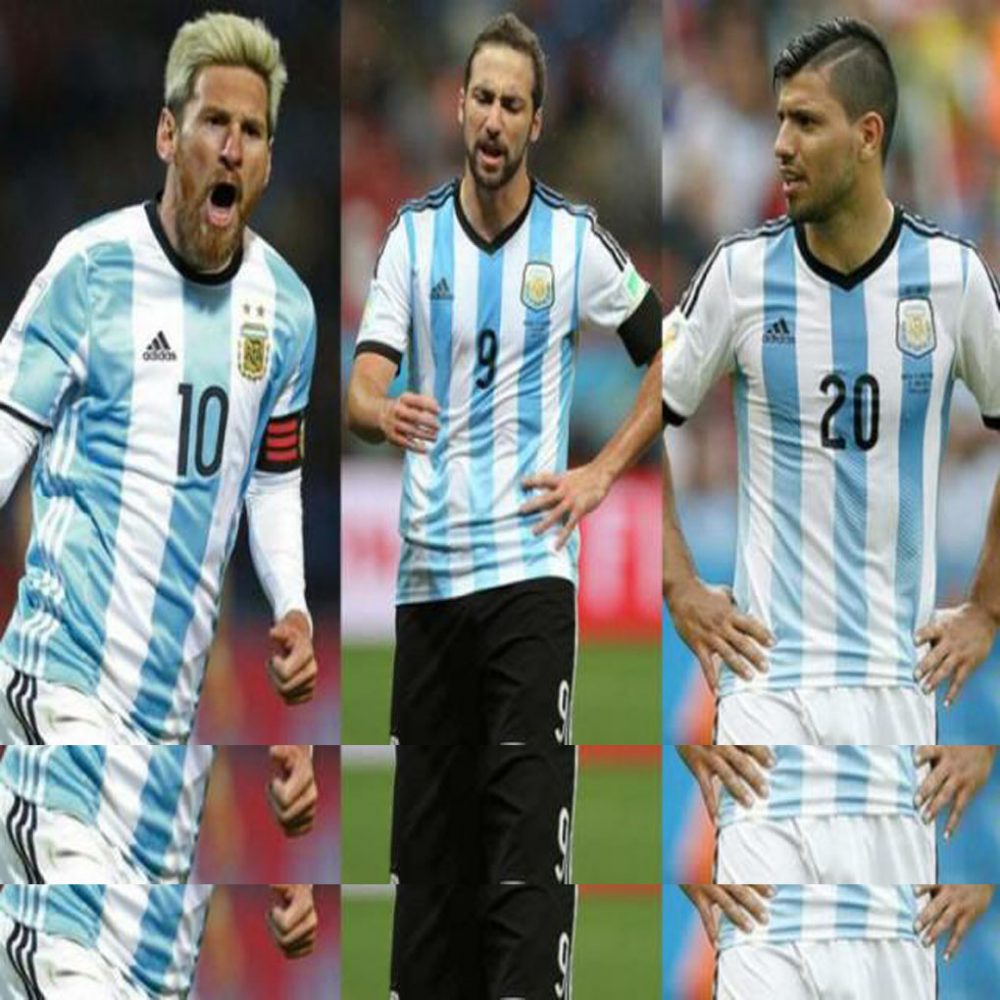 Messi, Higuaín y Agüero liderarán el ataque de Argentina en Rusia 2018