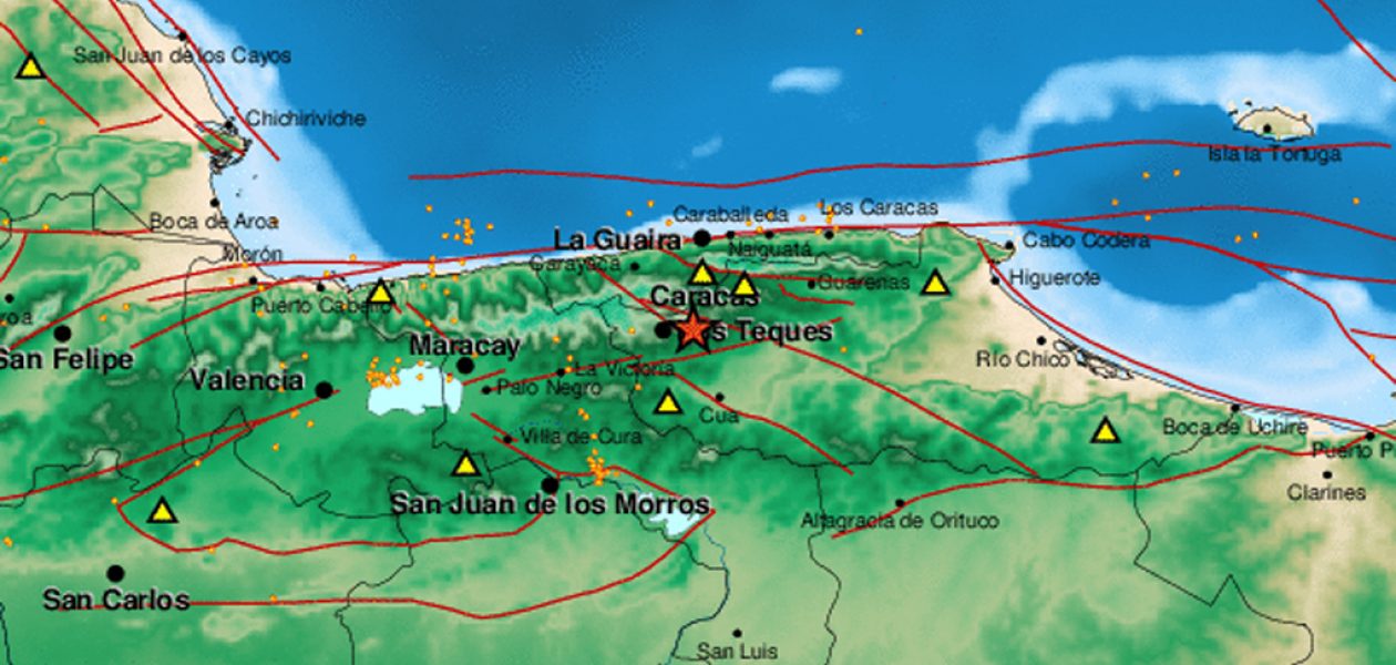 Se registró un sismo en Los Teques de magnitud 3.3