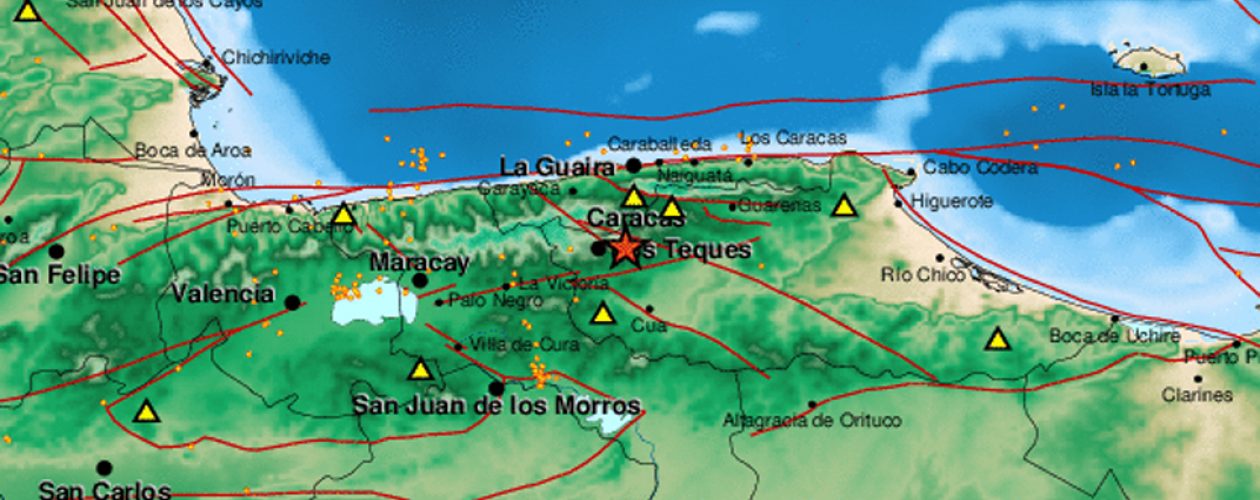 Se registró un sismo en Los Teques de magnitud 3.3