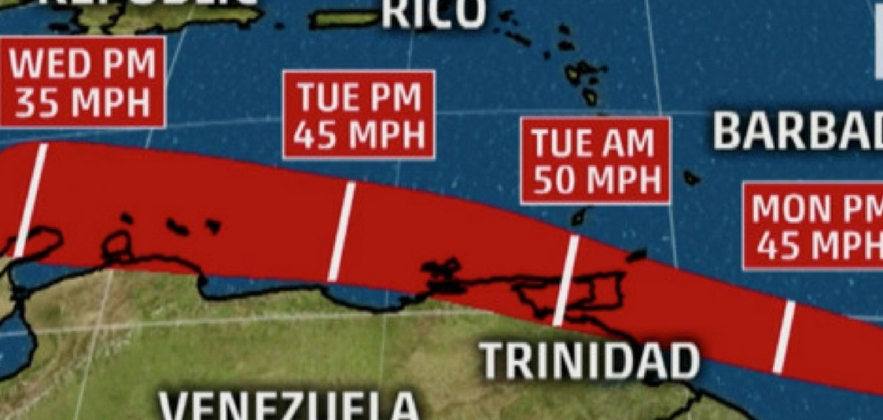 Tormenta en Venezuela amenaza las costas del oriente