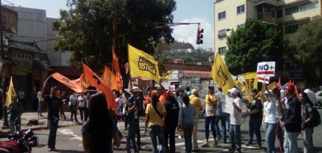 Así transcurre la marcha opositora tranca contra el golpe