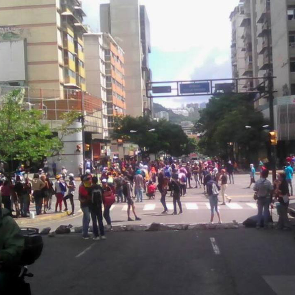 Manifestación en Chacao por grupos de la Resistencia