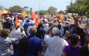 La marcha al CNE en el estado Zulia por el referendo revocatorio