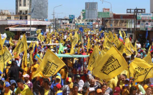 Marcha de la oposición en la Toma de Maracaibo en el estado Zulia