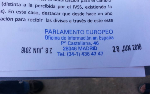 pensionados y jubilados venezolanos en espana parlamento europeo madrid