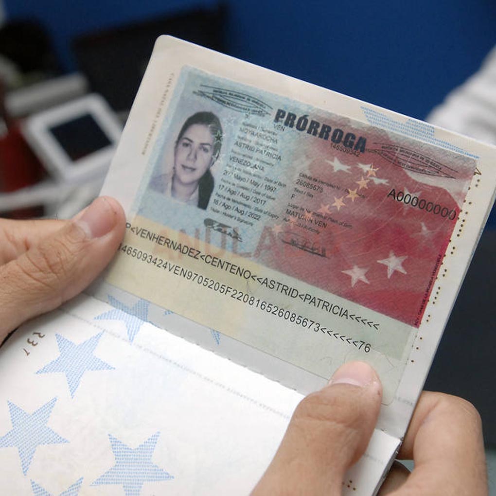 Prórroga de pasaporte venezolano Saime 