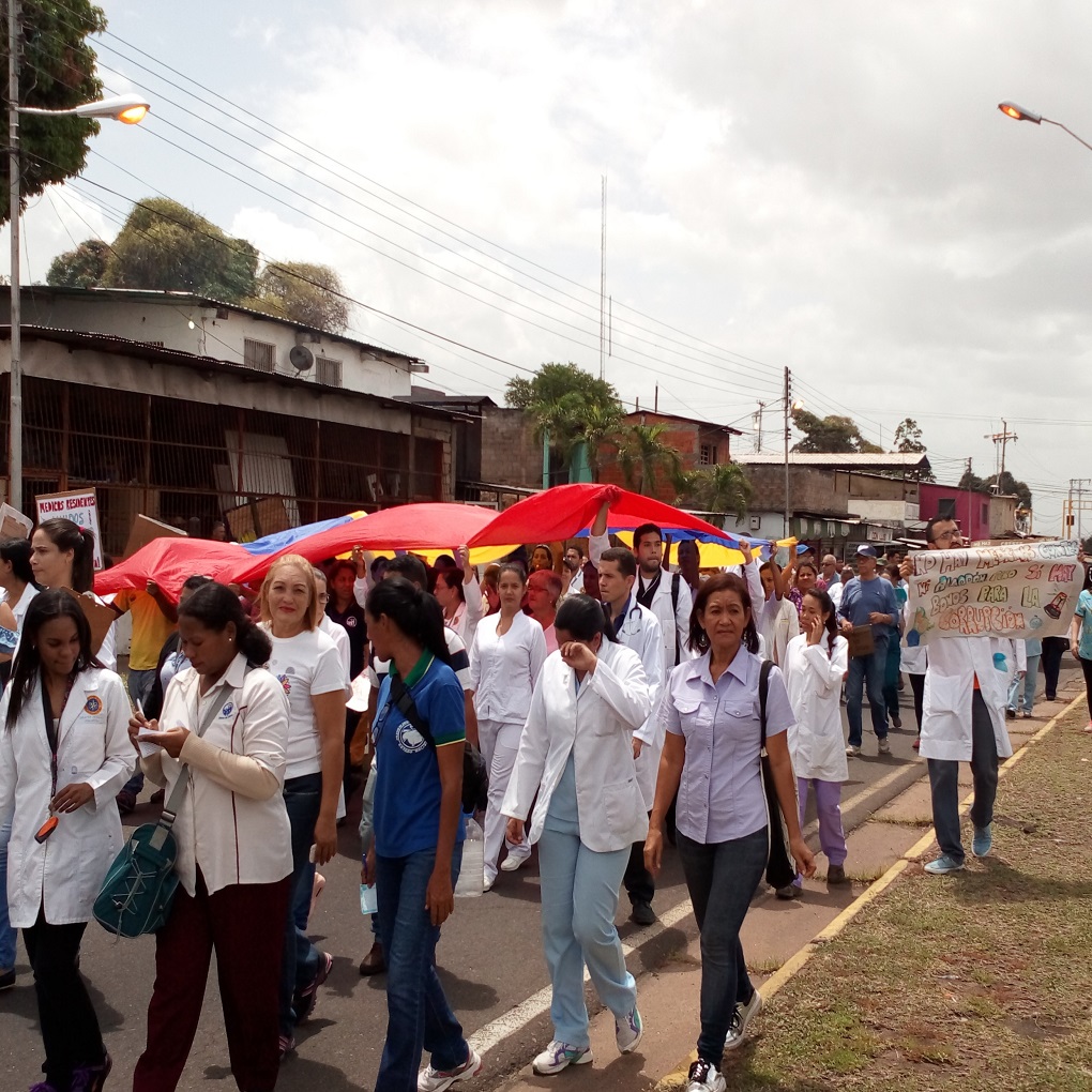 Así fue la protesta de salud en Ciudad Guayana