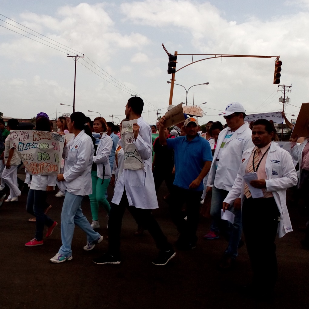 Así fue la protesta de salud en Ciudad Guayana