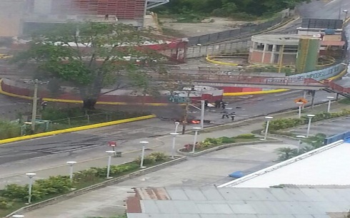 Protesta en Los Teques fue reprimida por la Guardia Nacional