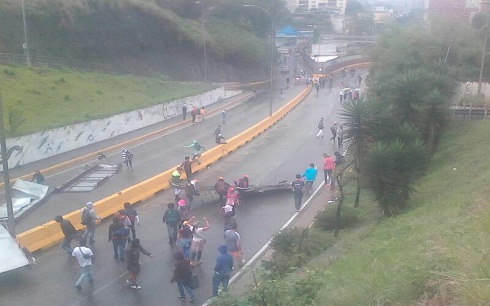 Protesta en Los Teques fue reprimida por la Guardia Nacional