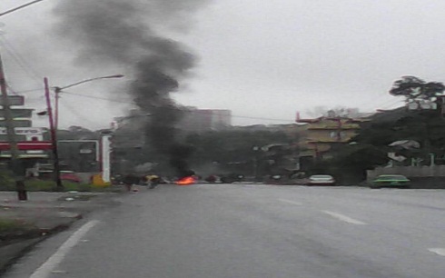 Protesta en Los Teques fue reprimida por la Guardia Nacional