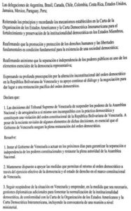 Sesión de la OEA sobre Venezuela aprueba resolución